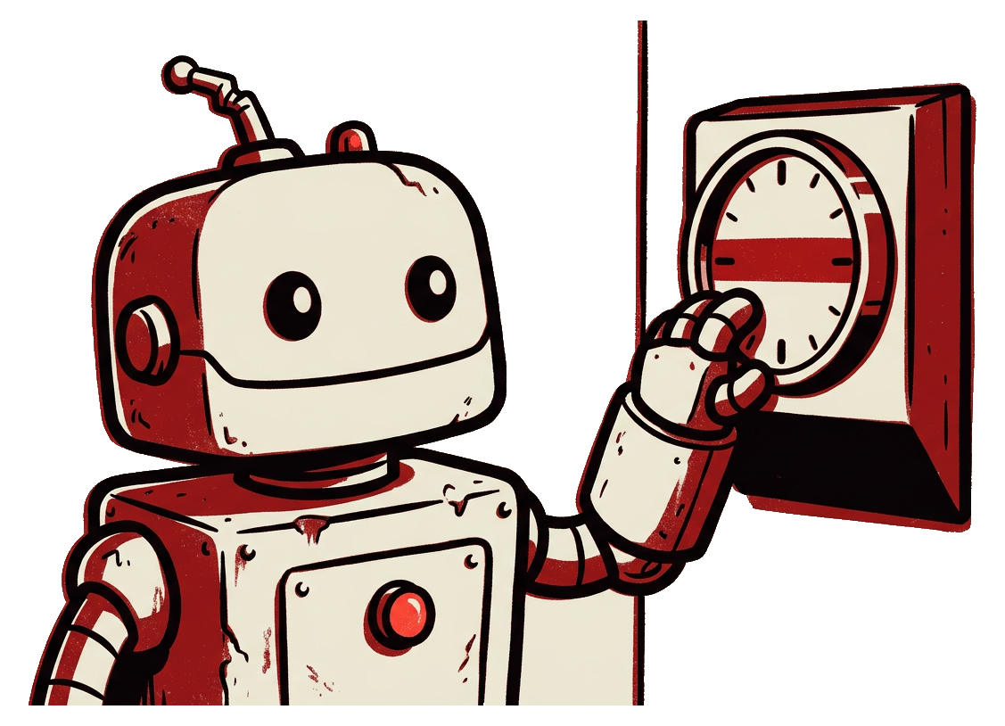 Robot punching out for the last time